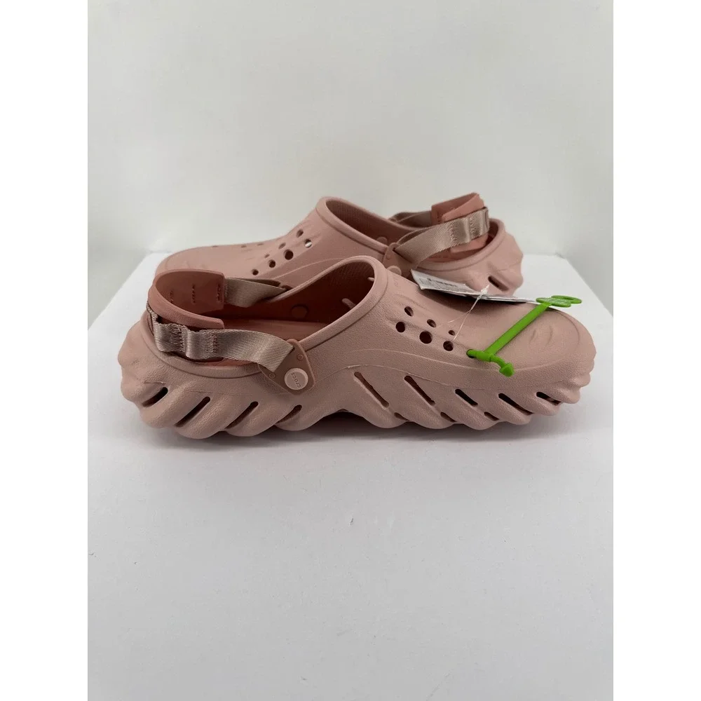 Crocs Echo Clog Rose Dust Pink Mens 12 M12 Streetwear Sandal 207937-6TY NEW